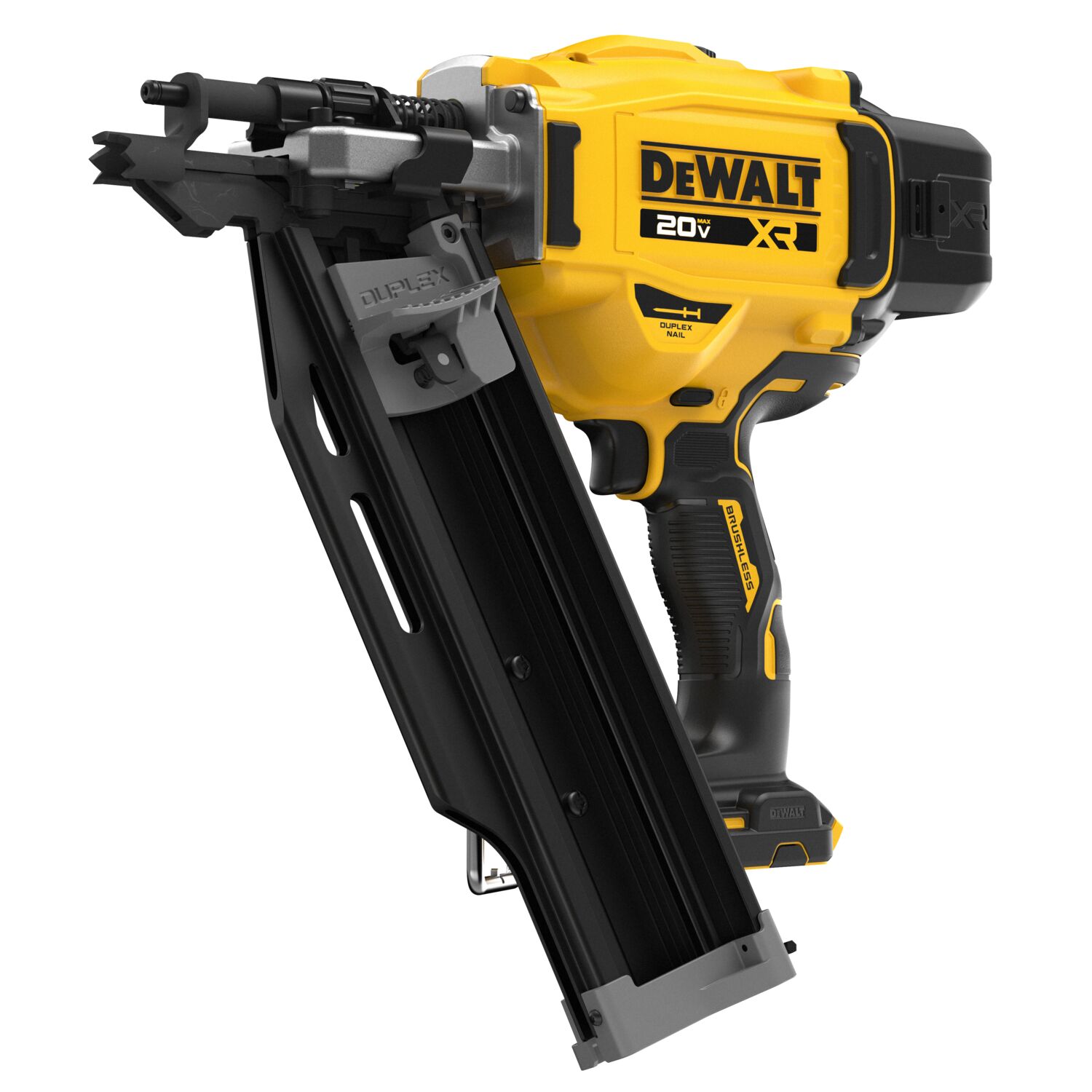 DeWalt 20V MAX XR Brushless 21 Degree Plastic Collated Duplex Nailer DeWalt 20V MAX XR Brushless 21 Degree Plastic Collated Duplex Nailer