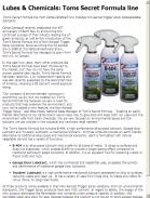 Toms Secret Formula line
