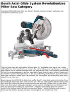 Bosch Axial-Glide System Revolutionizes Miter Saw Category