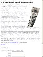 Bosch Speed-X concrete bits