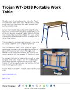 Trojan WT-2438 Portable Work Table