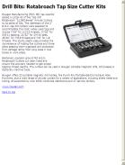 Rotabroach Tap Size Cutter Kits