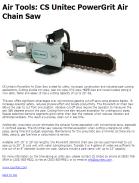 CS Unitec PowerGrit Air Chain Saw