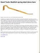 Bostitch spring steel demo bars