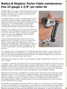 Porter-Cable maintenance-free 23-gauge, 1-3/8" pin nailer kit