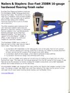 Duo-Fast 250BN 16-gauge hardwood flooring finish nailer