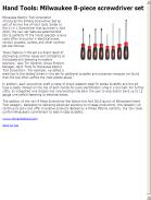 Milwaukee 8-piece screwdriver set