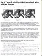 Irwin Vise-Grip GrooveLock pliers add jaw designs