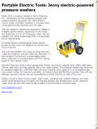 Steam Jenny electric-powered pressure washers