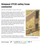 Simpson VTCR valley truss connector