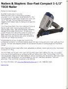 Duo-Fast Compact 1-1/2" TICO Nailer