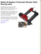 Portamatic Elevator 461A flooring nailer