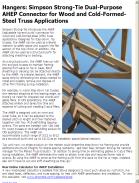 Simpson Strong-Tie Dual-Purpose AHEP Connector for Wood and Cold-Formed-Steel Truss Applications