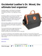 Occidental Leather's Dr. Wood, the ultimate tool organizer
