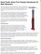 Ames True Temper Introduces 19 New Hammers