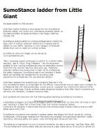SumoStance ladder from Little Giant Ladder
