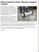 Master Magnetics magnetic sweepers