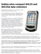 Sokkia ultra-compact SHC25 and SHC25A data collectors