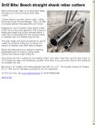 Bosch straight shank rebar cutters