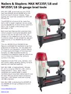 MAX NF235F/18 and NF255F/18 18-gauge brad tools