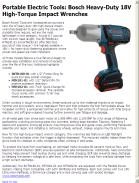 Bosch Heavy-Duty 18V High-Torque Impact Wrenches