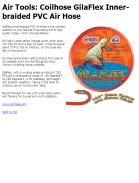 Coilhose GilaFlex Inner-braided PVC Air Hose