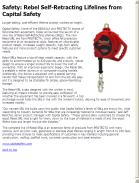 Rebel Self-Retracting Lifelines from Capital Safety