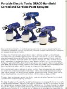 GRACO Handheld Corded and Cordless Paint Sprayers