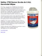 ITW Dymon Scrubs do it ALL Germicidal Wipes