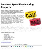 Swanson Speed Line Marking Products