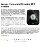 Larson Magnalight Strobing LED Beacon