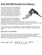 Kett KD-200 Double-Cut Shears