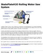 SkatePlateH2O Rolling Water Saw System
