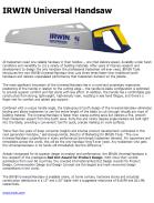 IRWIN Universal Handsaw