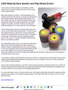CGW Metal Surface Sander and Flap Wheel Drums
