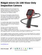 Ridgid micro CA-100 View-Only Inspection Camera