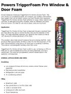 Powers TriggerFoam Pro Window & Door Foam