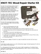 KNOT-TEC Wood Repair Starter Kit