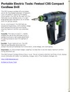 Festool CXS Compact Cordless Drill