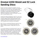 Dremel A550 Shield and EZ Lock Sanding Discs