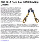 DBI-SALA Nano-Lok Self Retracting Lifeline