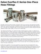 Eaton Everflex E-Series One-Piece Hose Fittings