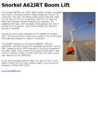 Snorkel A62JRT Boom Lift