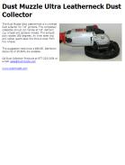 Dust Muzzle Ultra Leatherneck Dust Collector