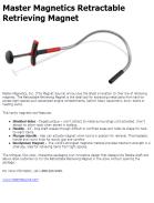 Master Magnetics Retractable Retrieving Magnet