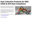 Dust Collection Products for RRP, OSHA & EPA Dust Compliance
