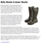 Billy Boots Cruiser Boots