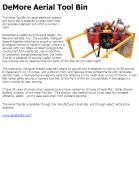 DeMore Aerial Tool Bin
