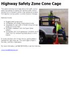 Highway Safety Zone Cone Cage
