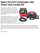 Senco PC1279 Compressor and Three-Tool Combo Kit